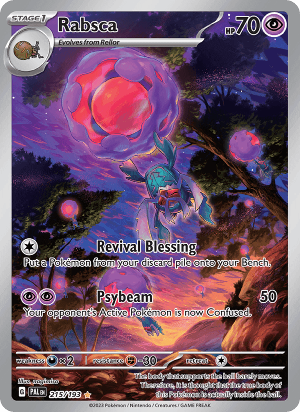 Rabsca, card 215 from Paldea Evolved