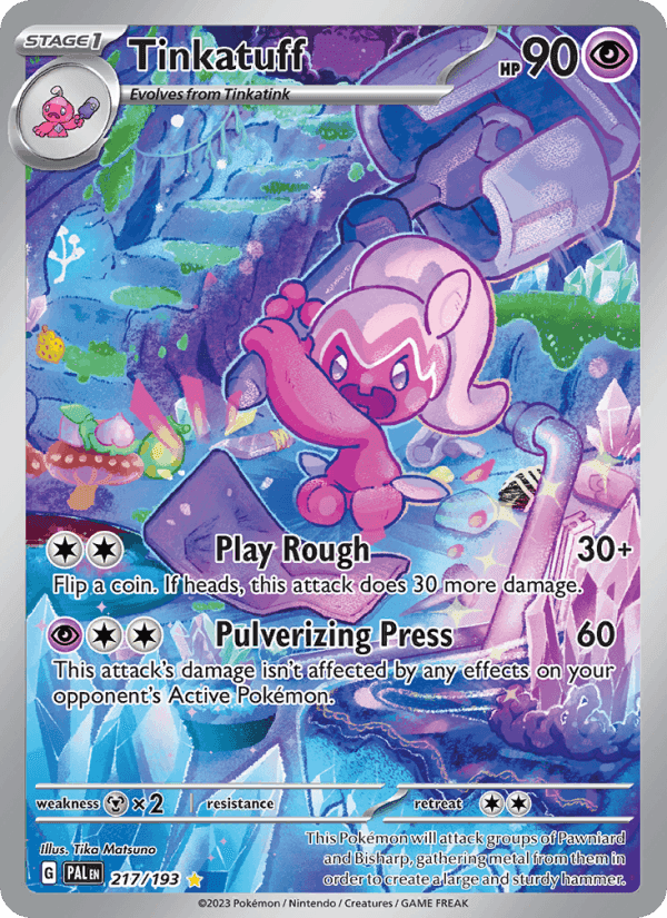 Paldea Evolved の 217 番、Tinkatuff