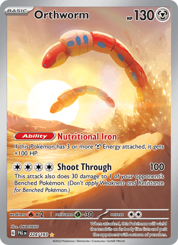 Orthworm, carta 224 di Paldea Evolved