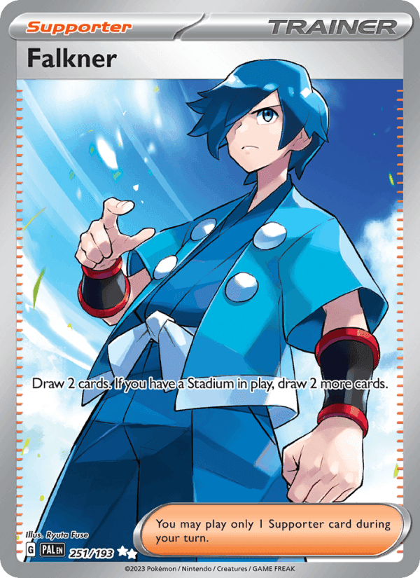Falkner, card 251 from Paldea Evolved