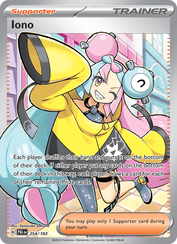 Iono, card 254 from Paldea Evolved