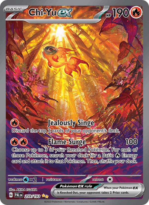 Chi-Yu ex, card 259 from Paldea Evolved
