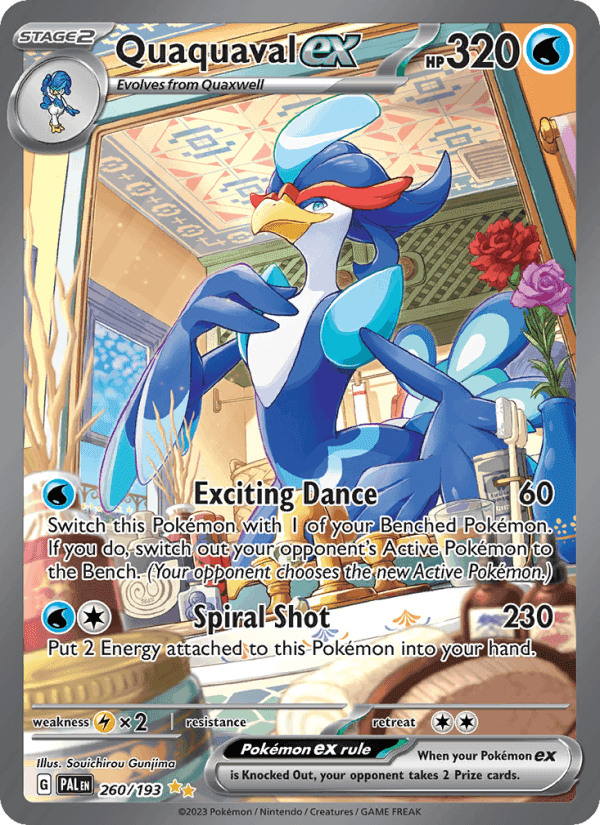 Paldea Evolved の 260 番、Quaquaval ex