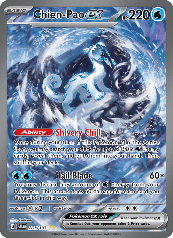 Chien-Pao ex, carta 261 di Paldea Evolved