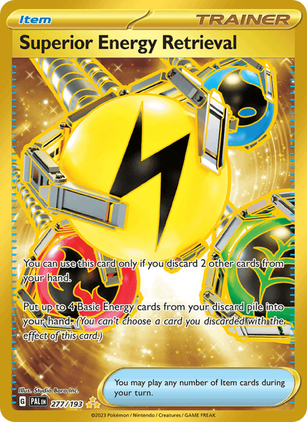 Superior Energy Retrieval, card 277 from Paldea Evolved