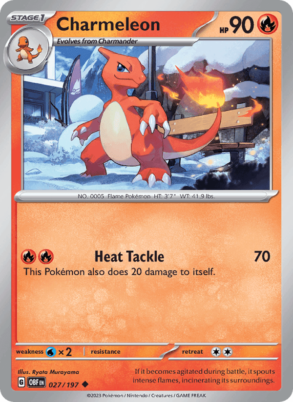 Obsidian Flames の 027 番、Charmeleon