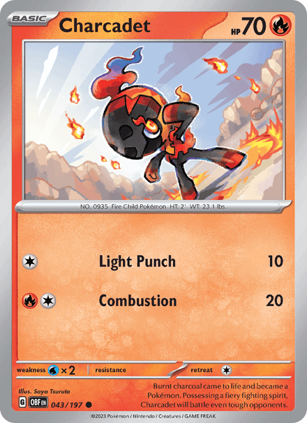 Charcadet, carte 043 de Obsidian Flames