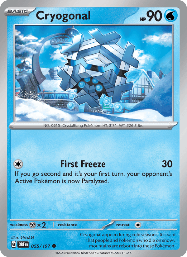Obsidian Flames の 055 番、Cryogonal
