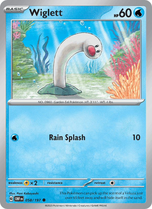 Wiglett, card 058 from Obsidian Flames