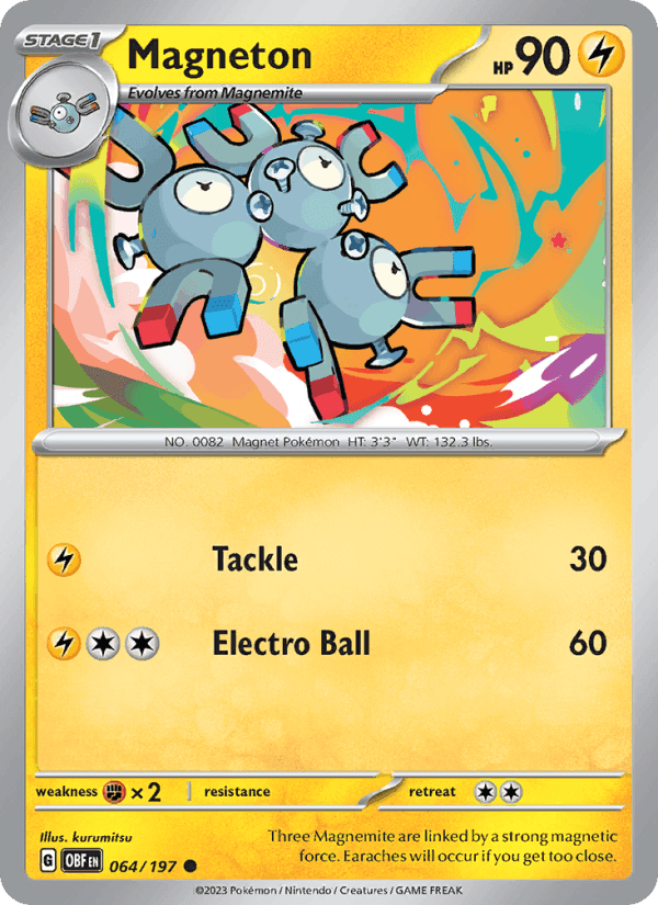 Magneton, carta 064 de Obsidian Flames
