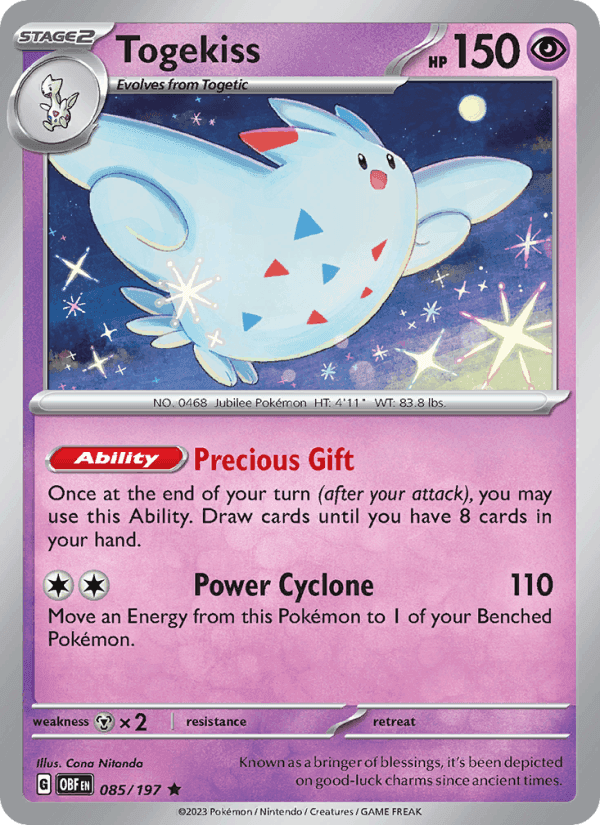 Obsidian Flames の 085 番、Togekiss