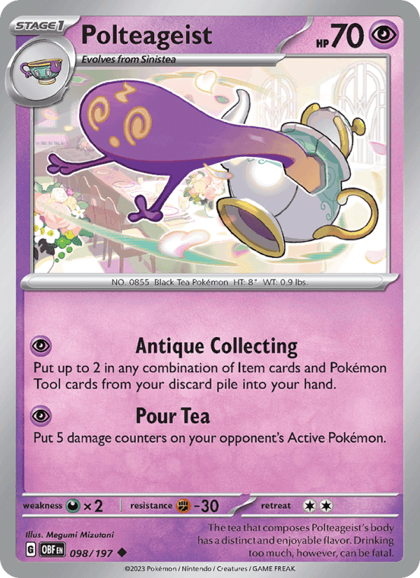 Polteageist, card 098 from Obsidian Flames