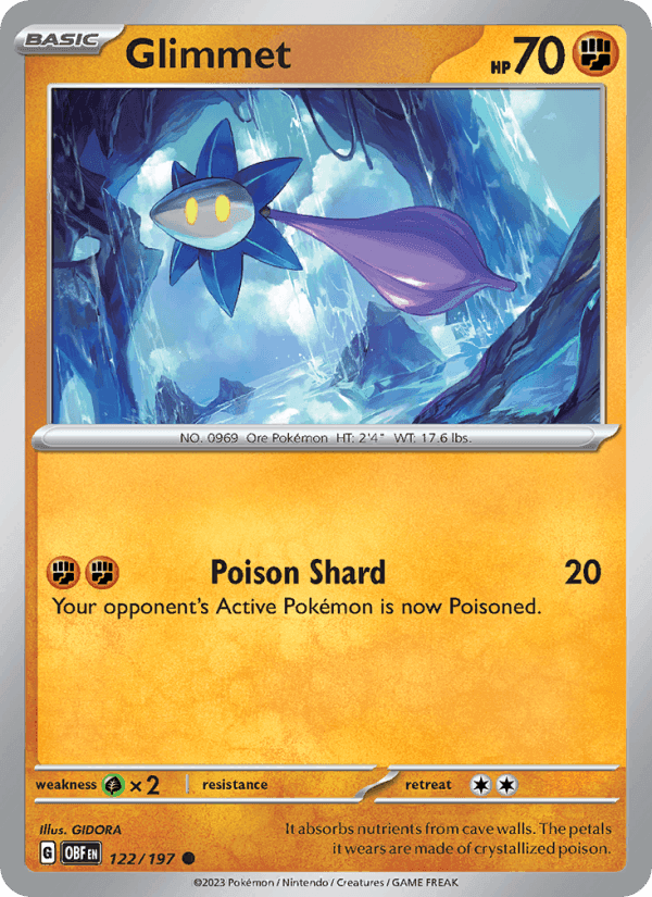 Glimmet, card 122 from Obsidian Flames