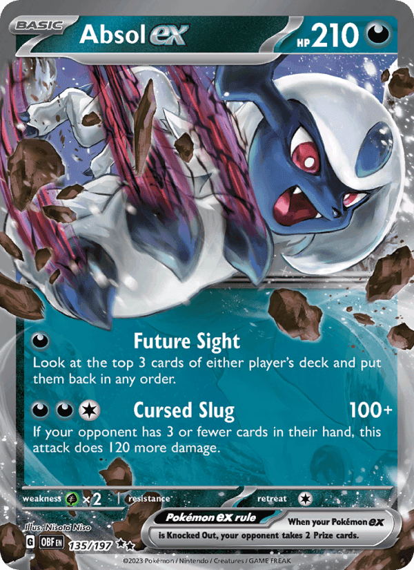 Absol ex, card 135 from Obsidian Flames