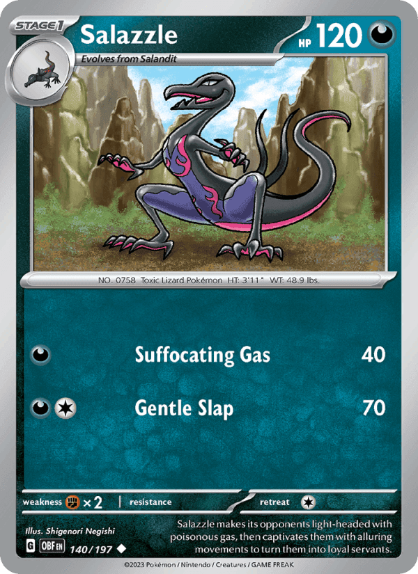 Salazzle, card 140 from Obsidian Flames