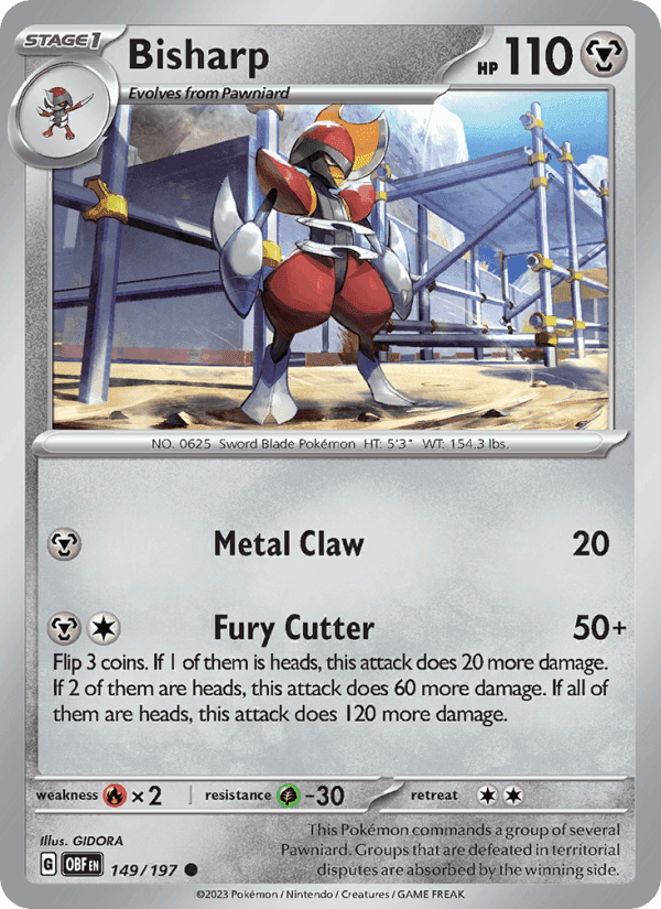 Bisharp, card 149 from Obsidian Flames