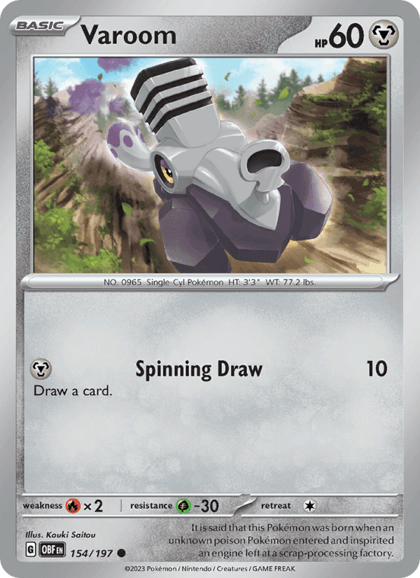 Varoom, card 154 from Obsidian Flames