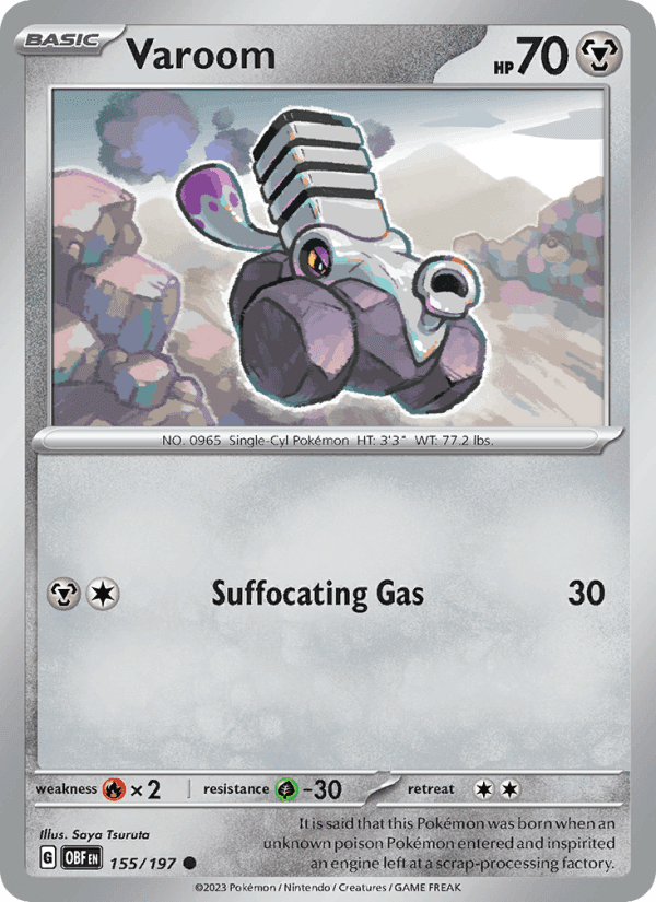 Varoom, card 155 from Obsidian Flames