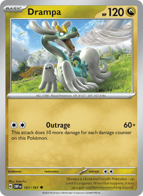 Drampa, card 161 from Obsidian Flames