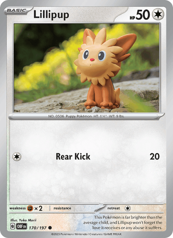 Lillipup, card 170 from Obsidian Flames