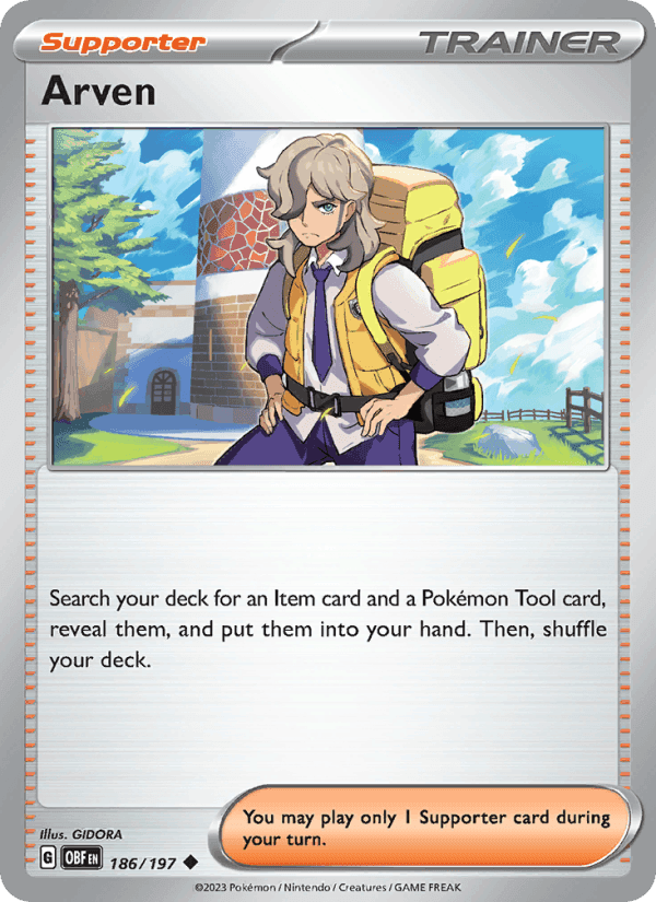 Arven, card 186 from Obsidian Flames