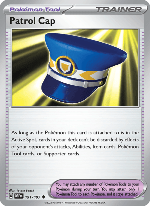 Patrol Cap, card 191 from Obsidian Flames