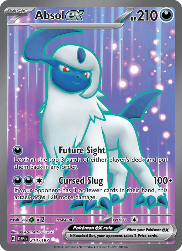 Absol ex, card 214 from Obsidian Flames