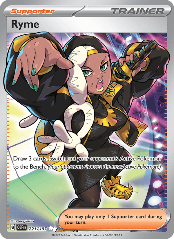 Ryme, card 221 from Obsidian Flames