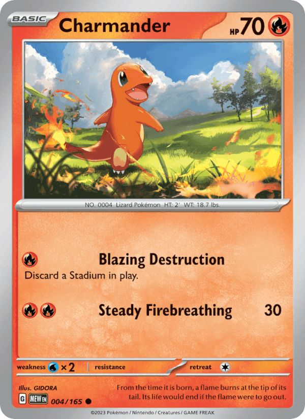 151 の 004 番、Charmander