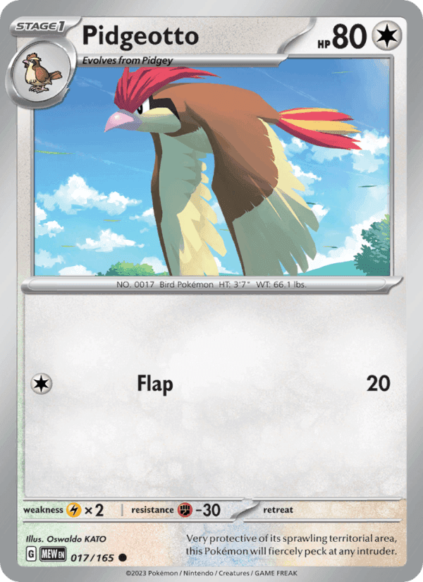 151 の 017 番、Pidgeotto
