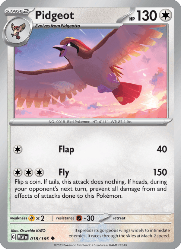 151 の 018 番、Pidgeot
