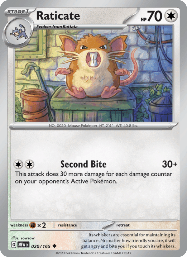 151 の 020 番、Raticate