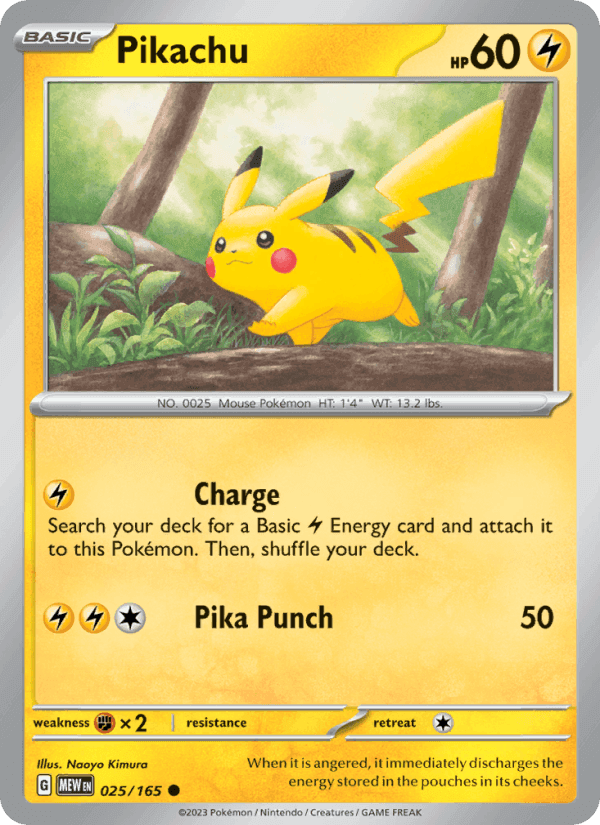 151 の 025 番、Pikachu