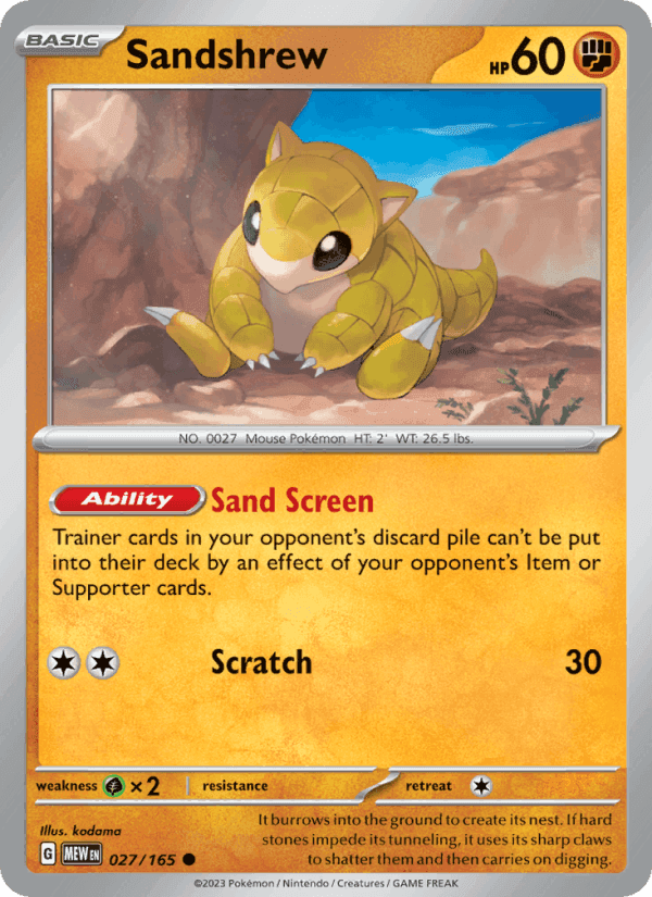 151 の 027 番、Sandshrew
