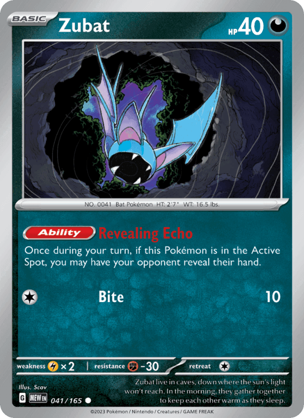 Zubat, card 041 from 151