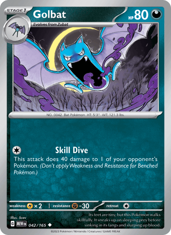 151 の 042 番、Golbat