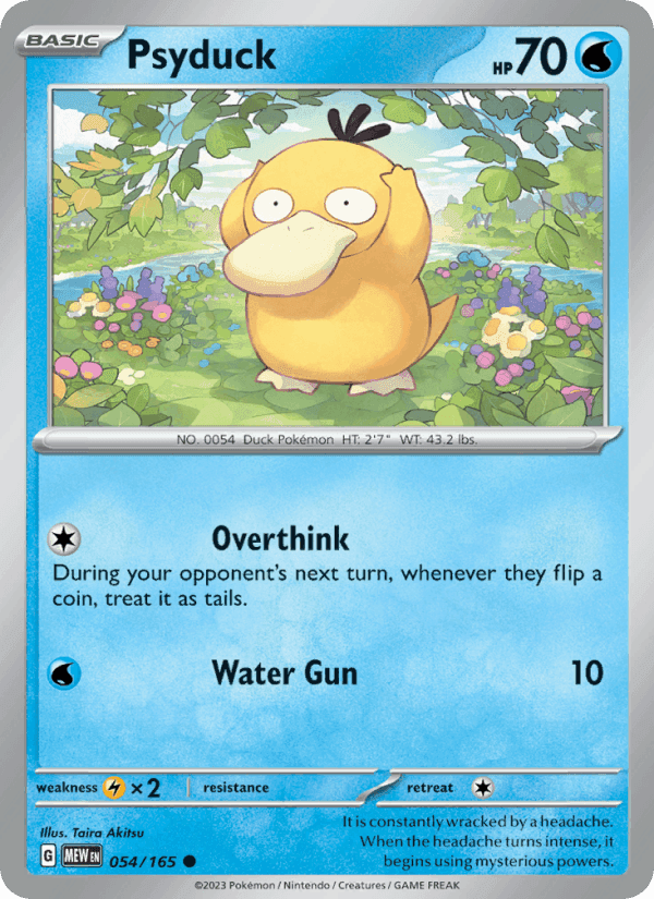 Psyduck, card 054 from 151