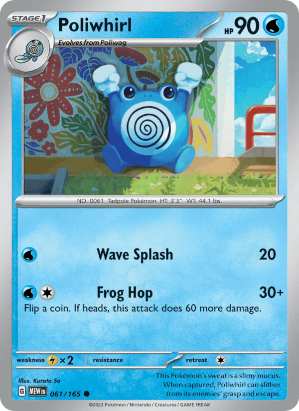 Poliwhirl, card 061 from 151