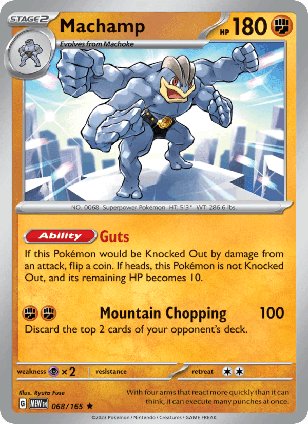 Machamp, card 068 from 151