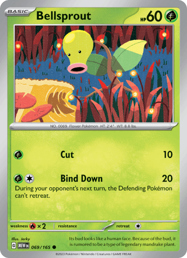 Bellsprout, card 069 from 151