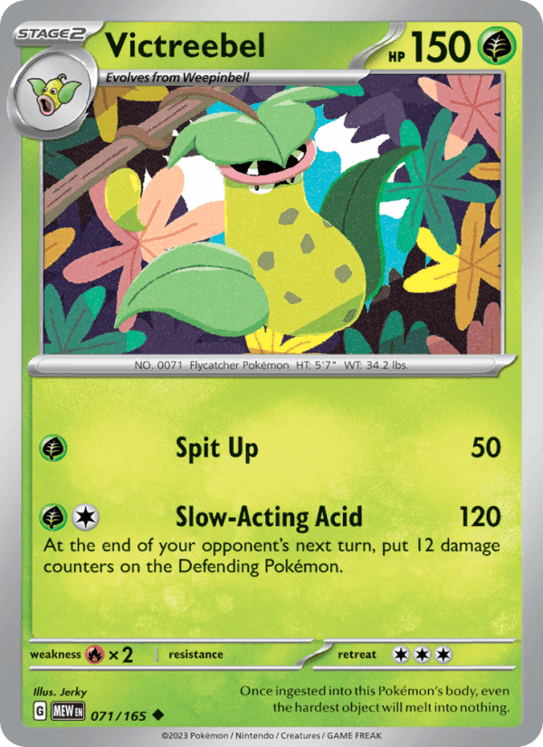 Victreebel, card 071 from 151