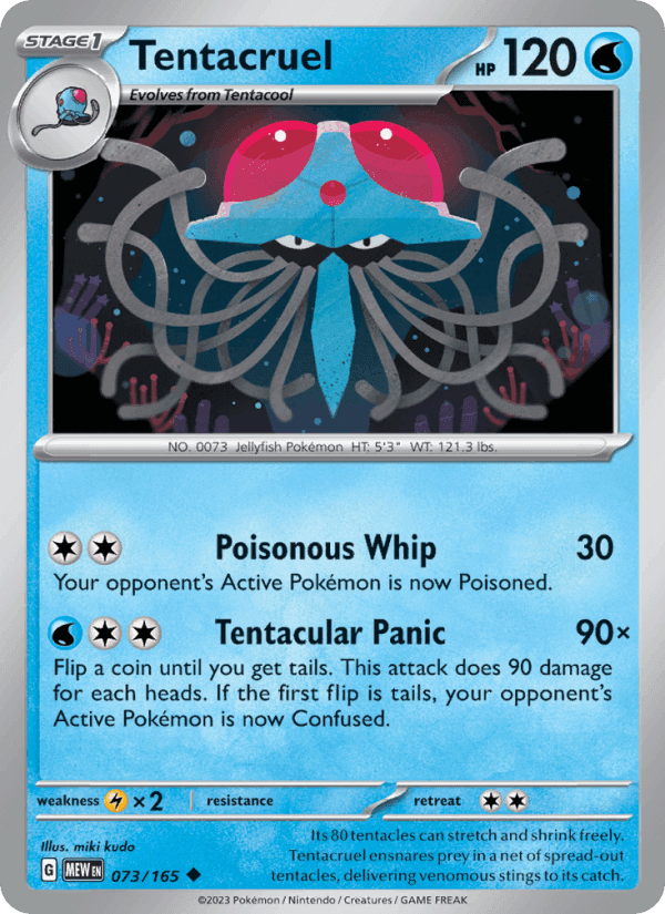 Tentacruel, card 073 from 151