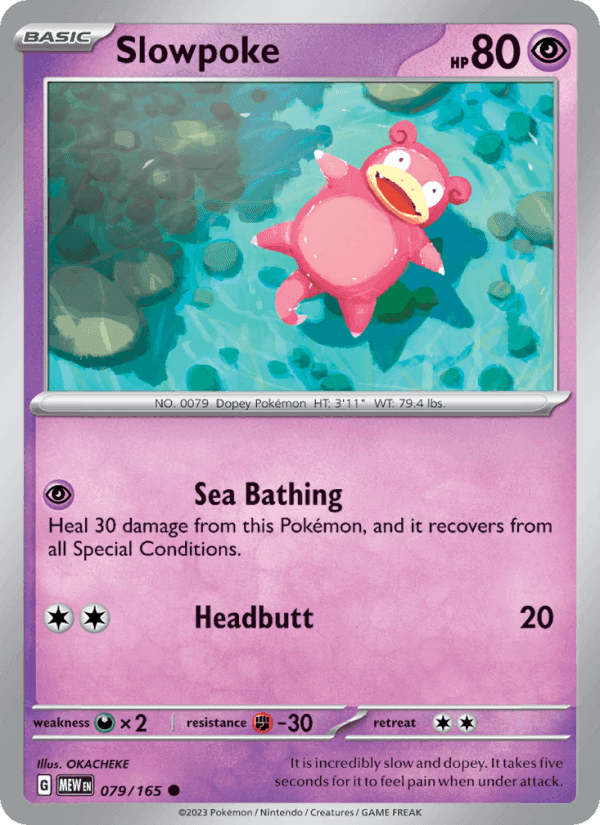 Slowpoke, card 079 from 151