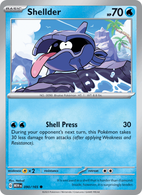 Shellder, card 090 from 151