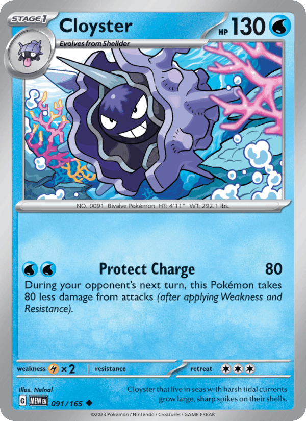 Cloyster, carta 091 di 151