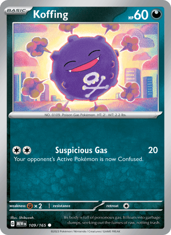 Koffing, card 109 from 151