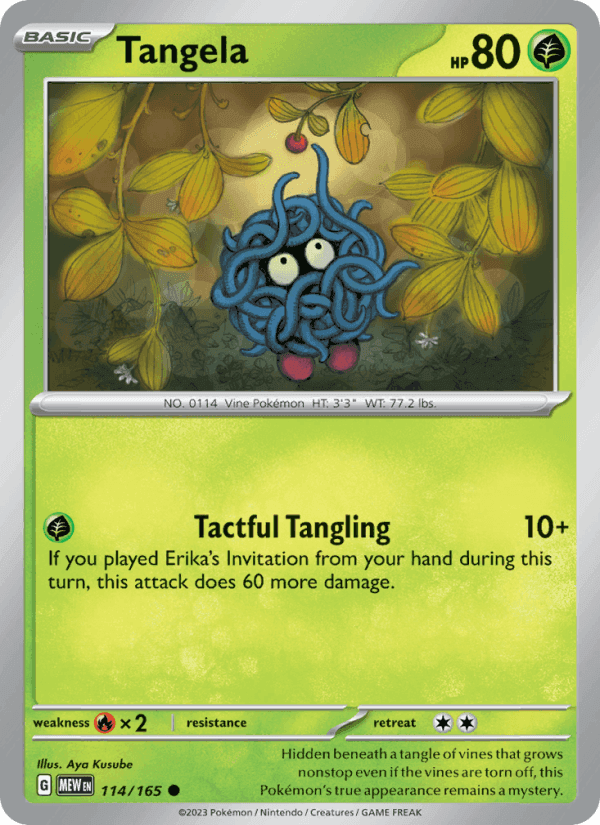 Tangela, card 114 from 151