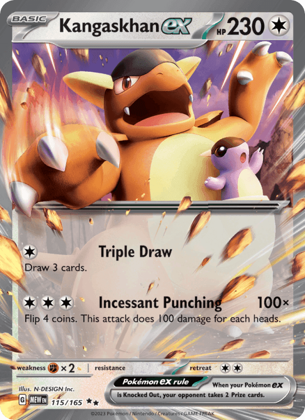 Kangaskhan ex, card 115 from 151