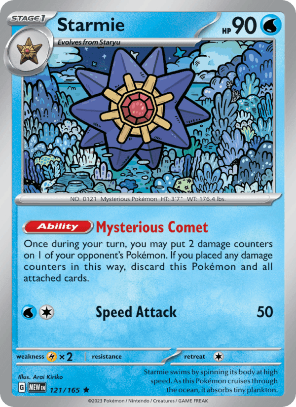 Starmie, carta 121 di 151