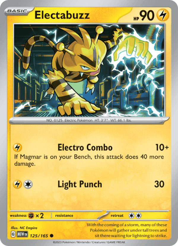 Electabuzz, card 125 from 151